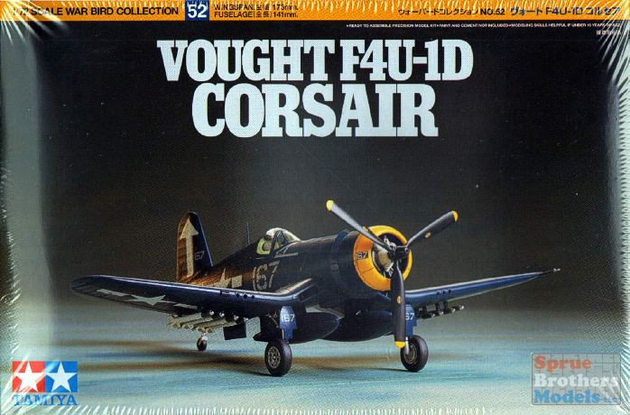 TAM60752 1:72 Tamiya Vought F4U-1D Corsair Sprue Brothers Models LLC
