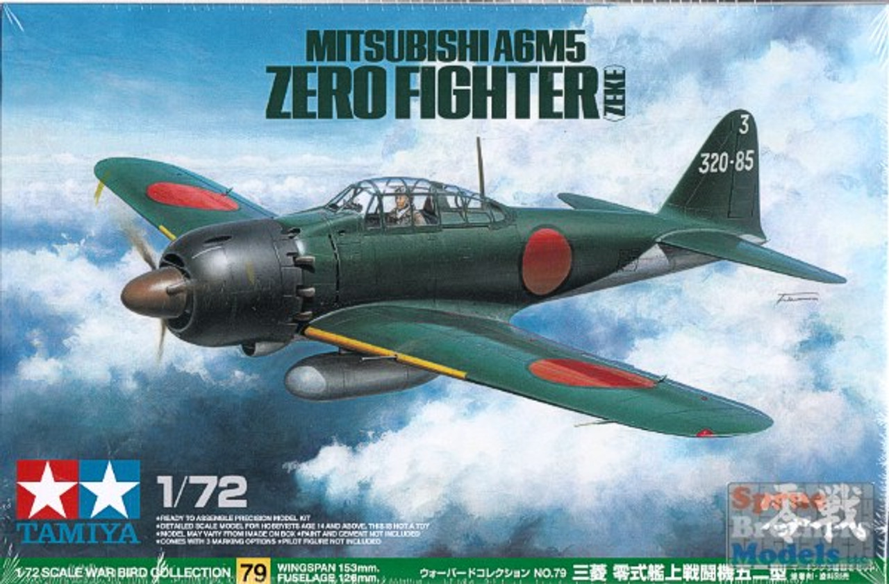 TAM60779 1:72 Tamiya A6M5 Zero Fighter (Zeke) #60779