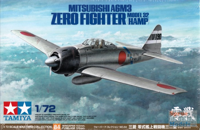 OPO 10 Mitsubishi A6M3 Zero Modell - 1/72 Miniatur Kampfflugzeug