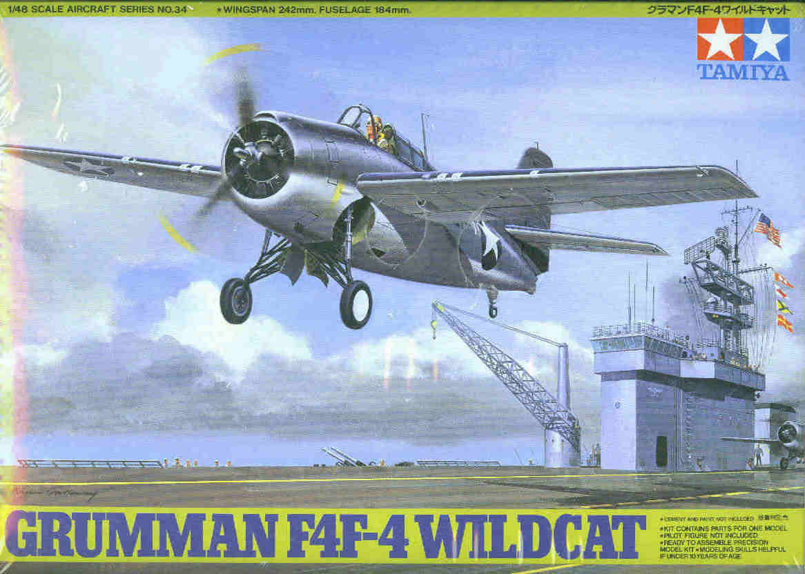 TAM61034 1:48 Tamiya Grumman F4F-4 Wildcat #61034 - Sprue Brothers
