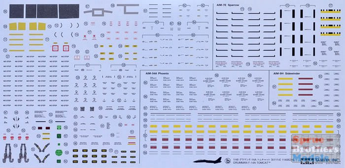 TAM61114 1:48 Tamiya Grumman F-14A Tomcat - Sprue Brothers Models LLC