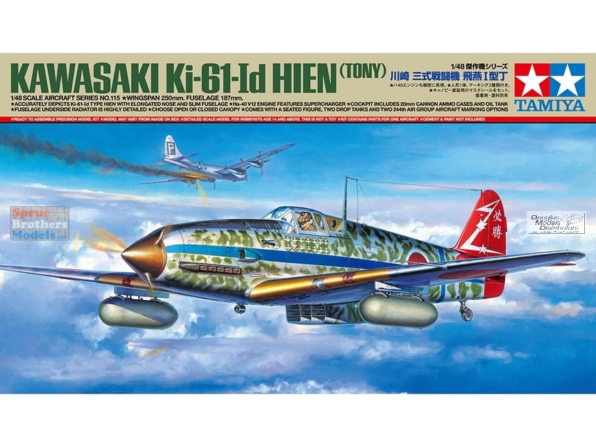 TAM61115 1:48 Tamiya Kawaski Ki-61-Id Hien (Tony) - Sprue Brothers