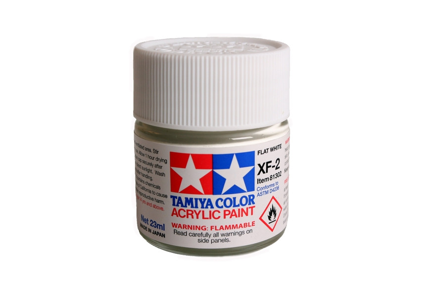 TAM81302 Tamiya Acrylic Paint XF-2 Flat White 23ml #81302 - Sprue