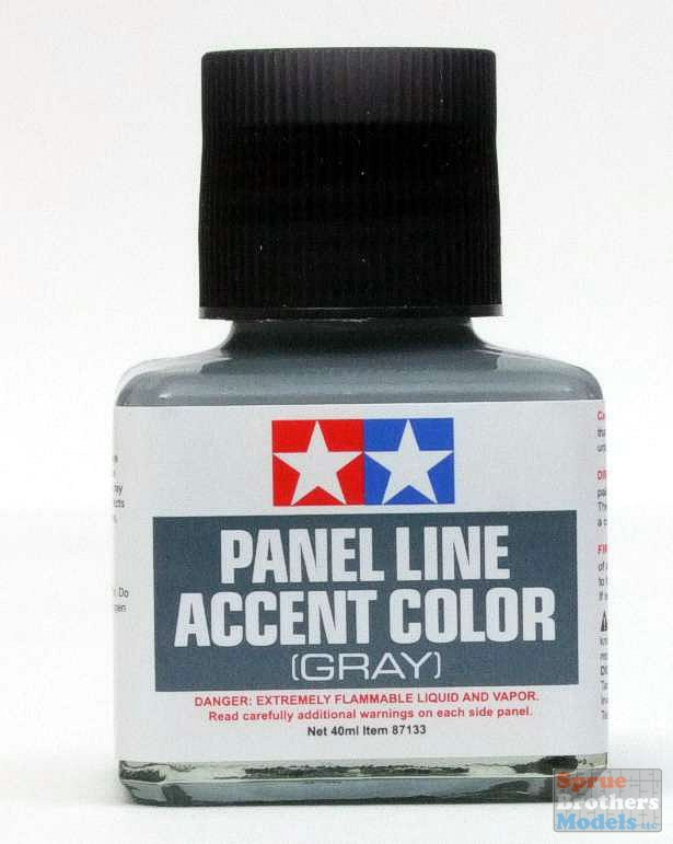 TAM87133 Tamiya Panel Line Accent Color - Gray - Sprue Brothers
