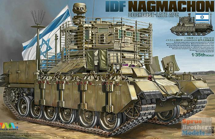 TIG4616 1:35 Tiger Model IDF Nagmachon Doghouse-Late APC - Sprue