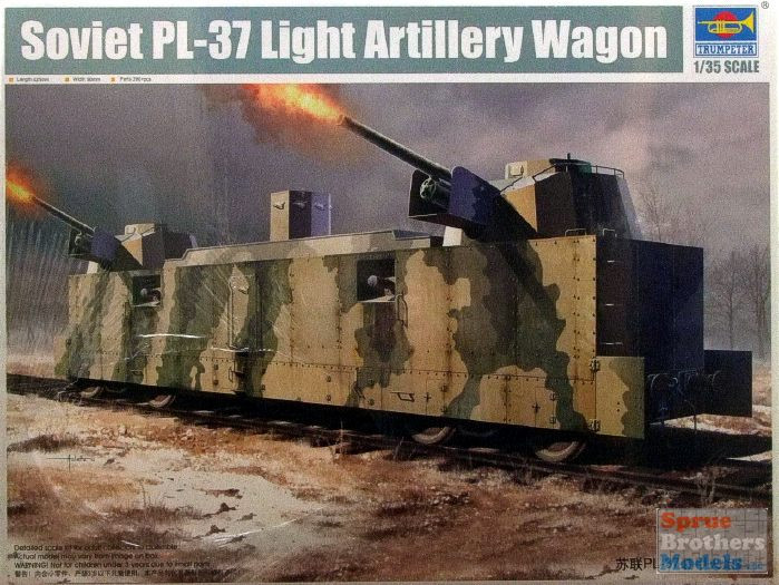 Maquette PL-37 Soviétique Artillerie Légère  Rail Wagoninclu 9580208002224