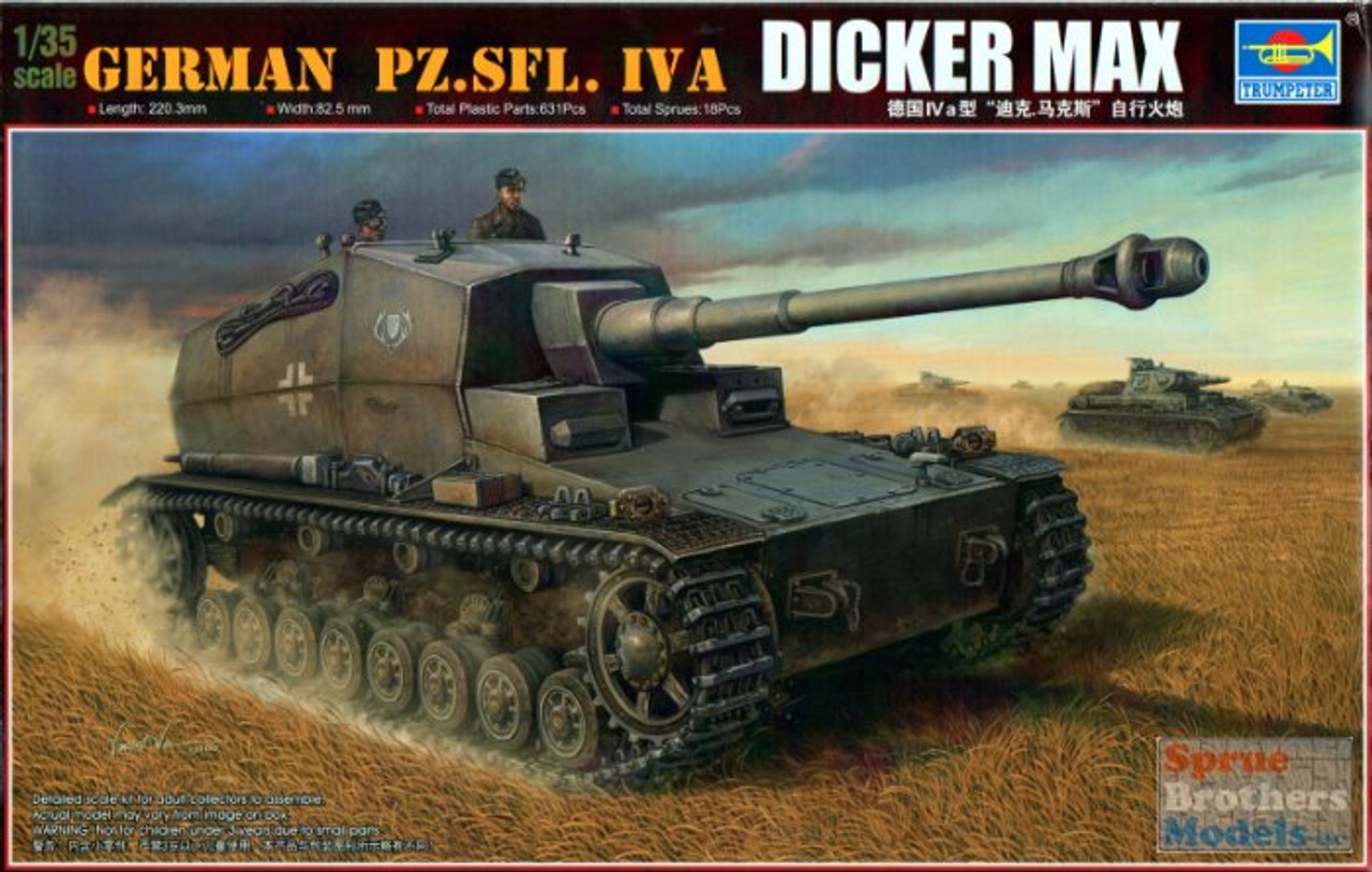  Trumpeter 1/35 German SFL Iva Dicker Max Tank : Arts