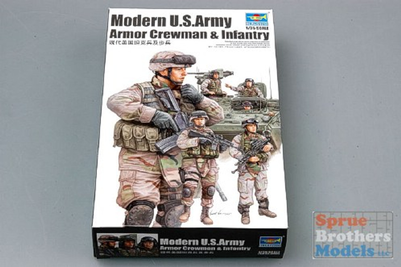 TRP00424 1:35 Trumpeter Modern US Army Crewmen & Infantry Figures