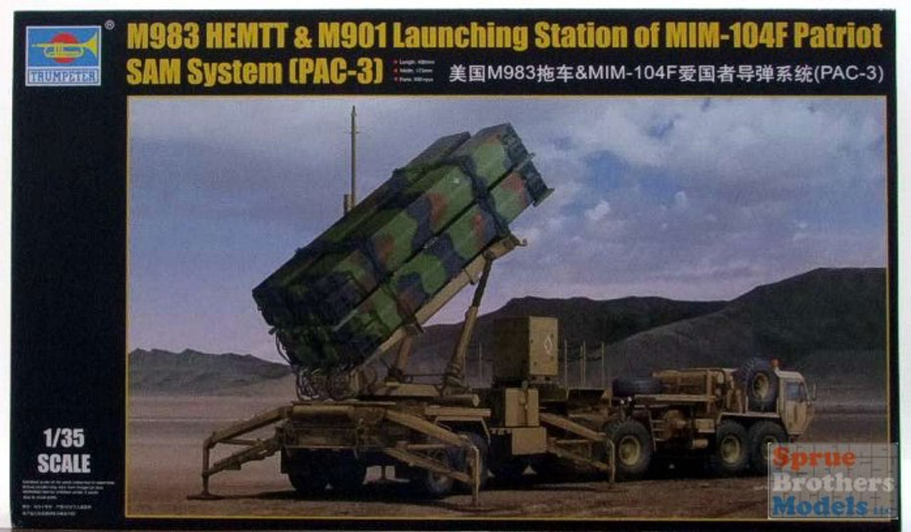 TRP01037 1:35 Trumpeter US M983 HEMTT & M901 Launching Station of