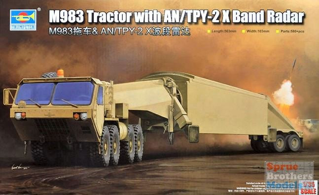 TRP01059 1:35 Trumpeter M983 Tractor with AN/TPY-2 X Band Radar
