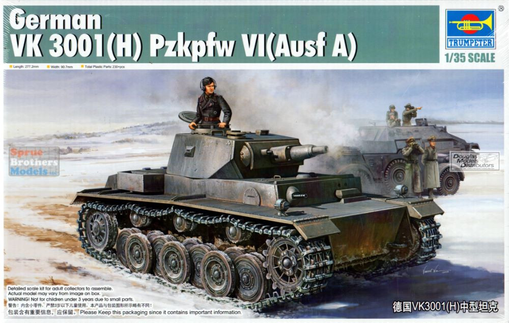 TRP01515 1:35 Trumpeter German VK 3001(H) Pzkpfw VI (Ausf A