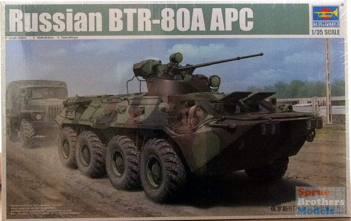 TRP01595 1:35 Trumpeter Russian BTR-80A APC - Sprue Brothers