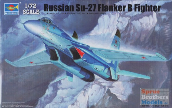 TRP01660 1:72 Trumpeter Russian Su-27 Flanker B Fighter - Sprue