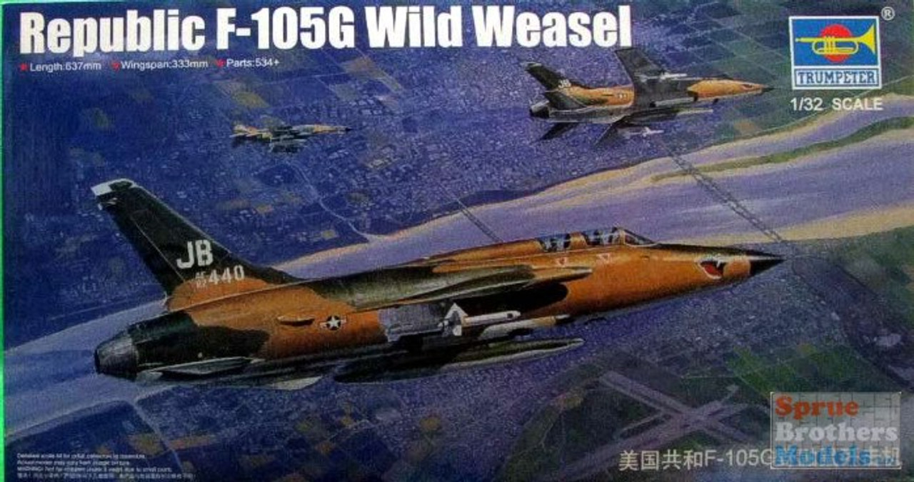TRP02202 1:32 Trumpeter F-105G Wild Weasel Thunderchief