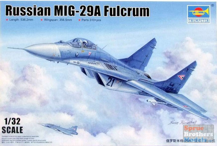 TRP03223 1:32 Trumpeter Mig-29A Fulcrum - Sprue Brothers Models LLC