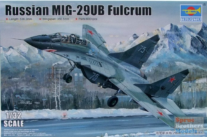 TRP03226 1:32 Trumpeter Russian Mig-29UB Fulcrum - Sprue Brothers