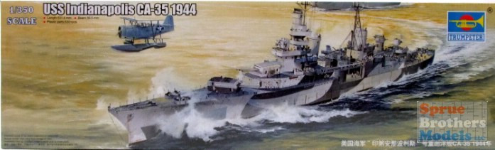 TRP05327 1:350 Trumpeter USS Indianapolis CA-35 1944 - Sprue