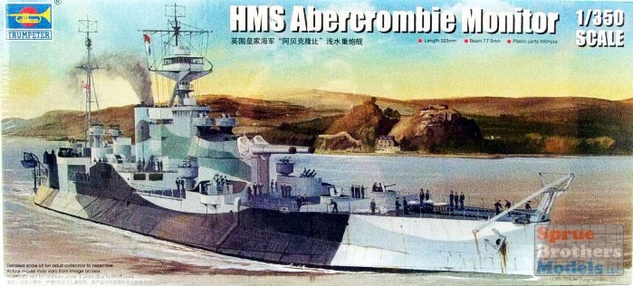 TRP05336 1:350 Trumpeter HMS Abercrombie Monitor - Sprue Brothers