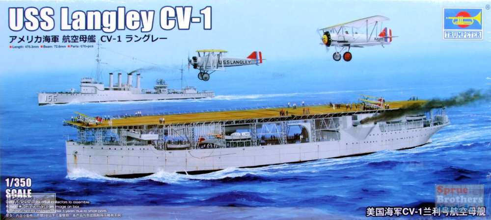 USS Langley CV-1 プラモデル 1/350値下げ早い者勝ち USS Langley CV-1 プラモデル 1/350