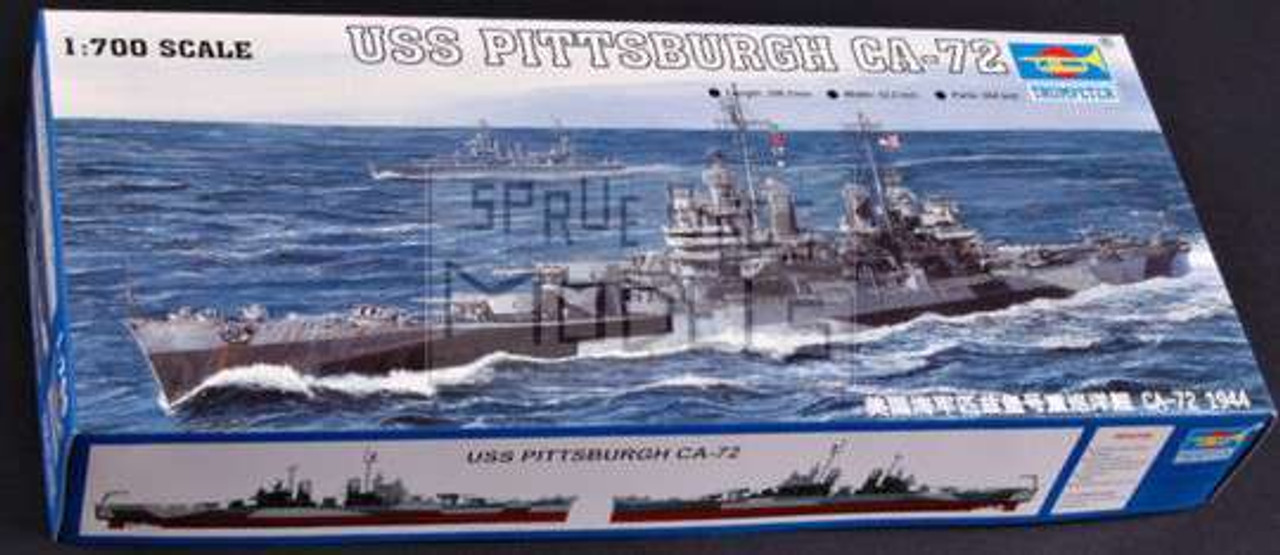 TRP05726 1:700 Trumpeter USS Pittsburgh CA-72 1944 #5726 - Sprue