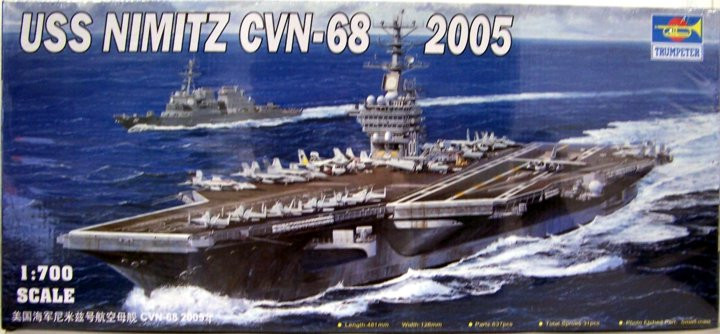 TRP05739 1:700 Trumpeter USS Nimitz CVN-68 2005 #5739 - Sprue