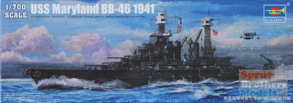 TRP05769 1:700 Trumpeter USS Maryland BB-46 1941 - Sprue Brothers