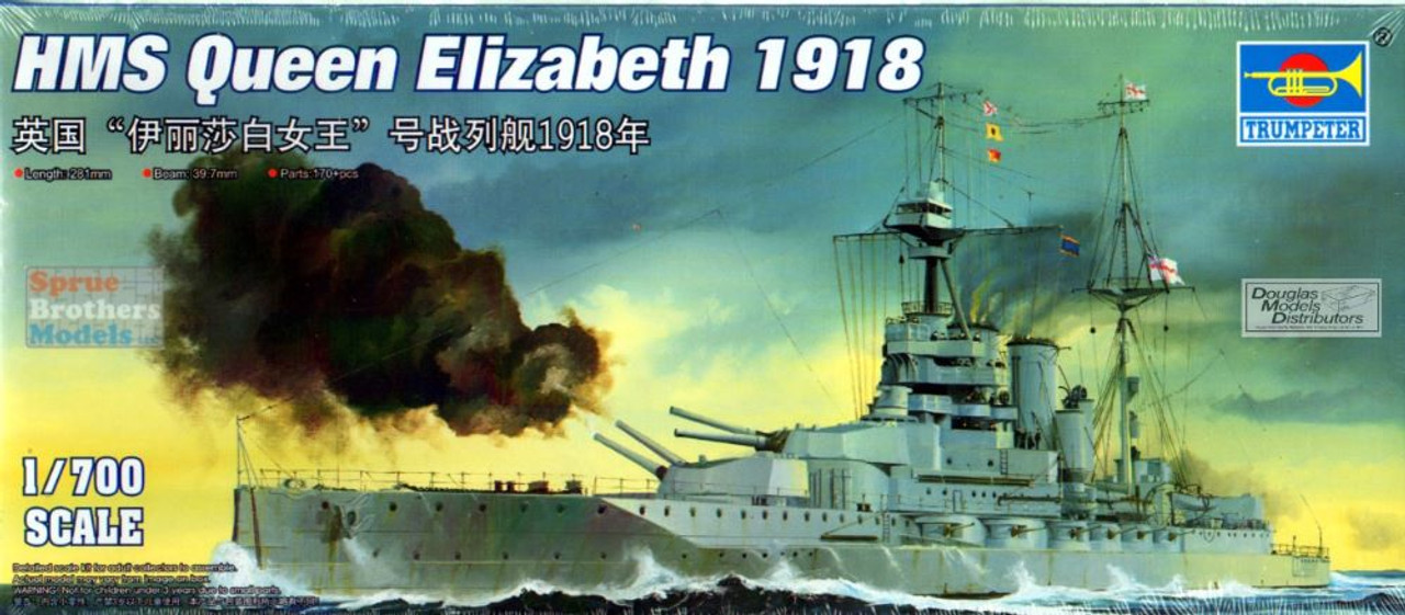 TRP05797 1:700 Trumpeter HMS Queen Elizabeth 1918