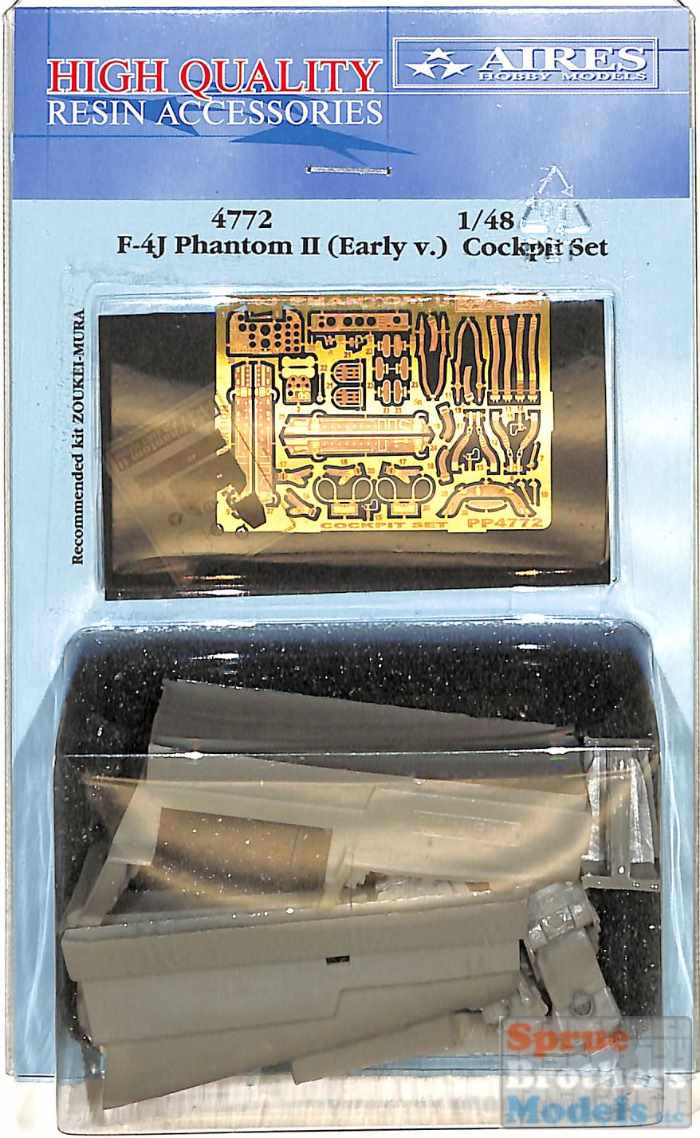 ARS4772 1:48 Aires F-4J Phantom II (Early) Cockpit Set (ZKM kit ARS4772 1:48 Aires F-4J Phantom II (Early) Cockpit Set (ZKM kit