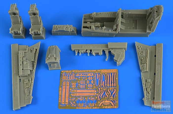 ARS4772 1:48 Aires F-4J Phantom II (Early) Cockpit Set (ZKM kit