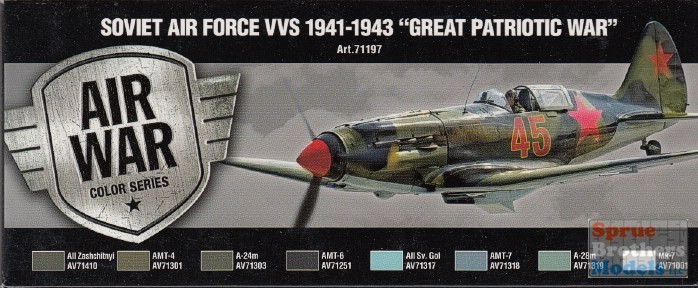VAL71197 Vallejo Model Air Set - Soviet Air Force VVS 1941-1943