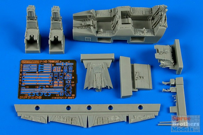 リシアフェール デッキパーツ　FFR FR セット ARS7308 1:72 Aires F-14D Tomcat Cockpit Set (FUJ kit) - Sprue