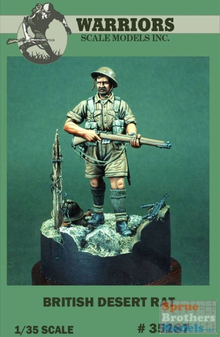 WARN35287 1:35 Warriors Scale Models Figure: British Desert Rat