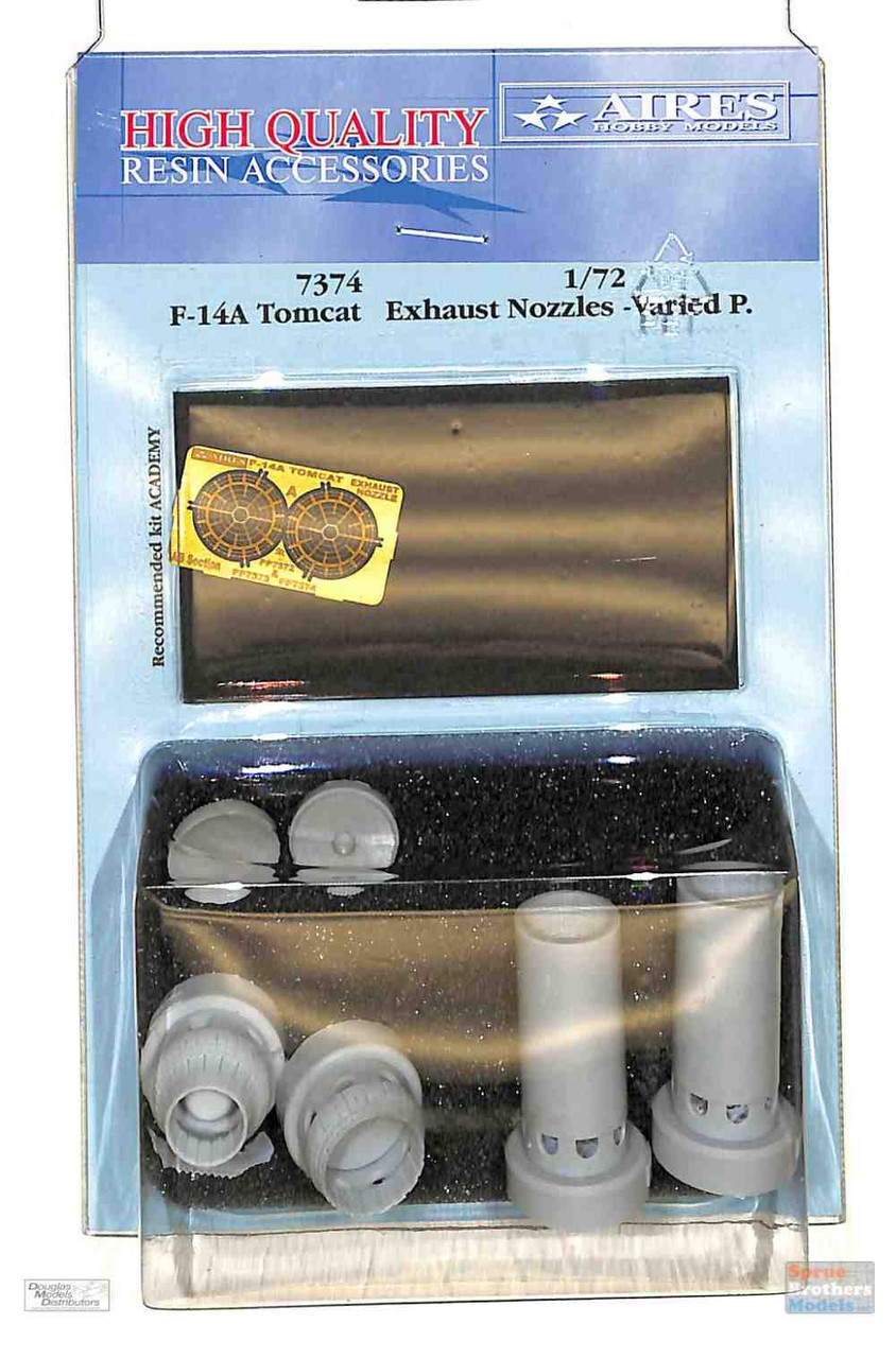 ARS7374 1:72 Aires F-14A Tomcat Exhaust Nozzles-Varied (ACA kit