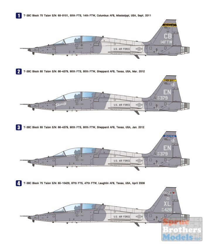 WPD10007 1:48 Wolfpack T-38C Talon 'USAF' - Sprue Brothers Models LLC