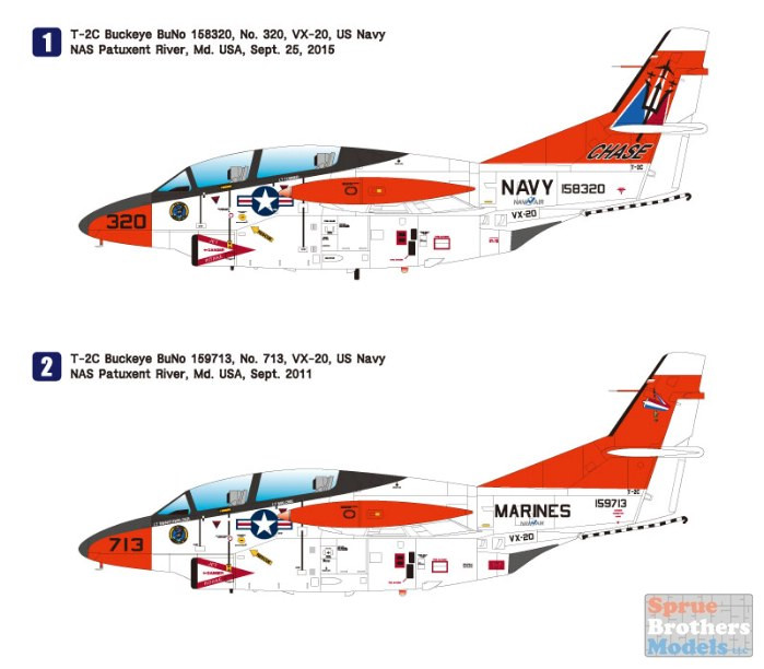 WPD10011 1:72 Wolfpack T-2C Buckeye 'Last Flight' - Sprue Brothers