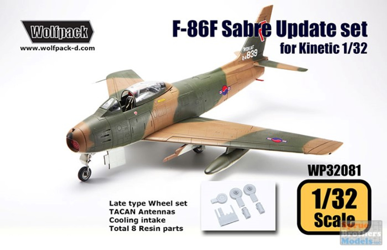 WPD32081 1:32 Wolfpack F-86F Sabre Update Set (KIN kit) - Sprue