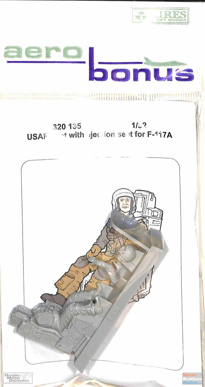 ARSAB320135 1:32 AeroBonus USAF Pilot Figure with Ejection Seat