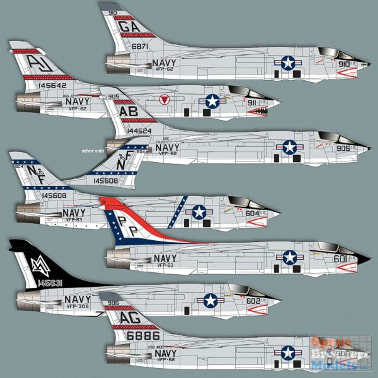 ZTZ32080 1:32 Zotz Decals - RF-8A RF-8G Crusader VFP-62 VFP