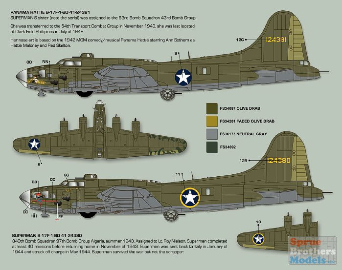 ZTZ32082 1:32 Zotz Decals - Heavenly Bodies B-17F Flying Fortress