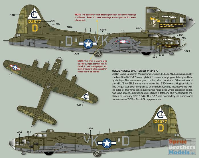 ZTZ32082 1:32 Zotz Decals - Heavenly Bodies B-17F Flying Fortress