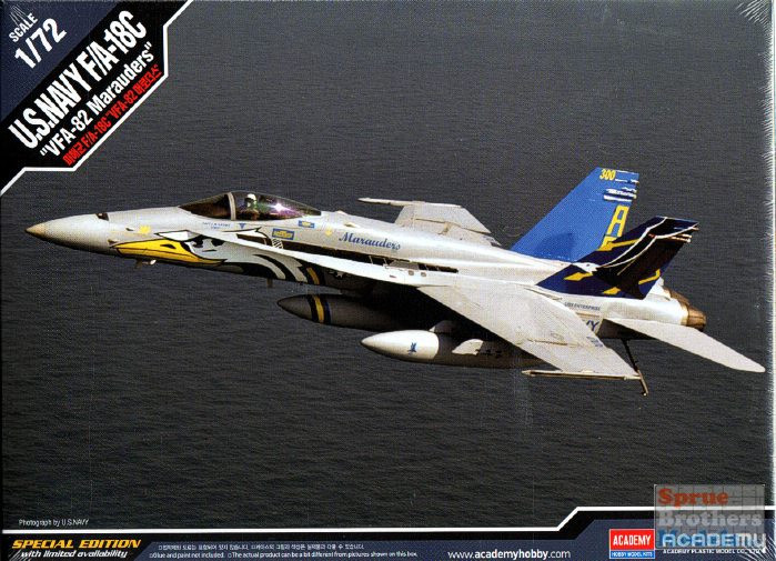 ACA12534 1:72 Academy F-18C Hornet VFA-82 Marauders - Sprue