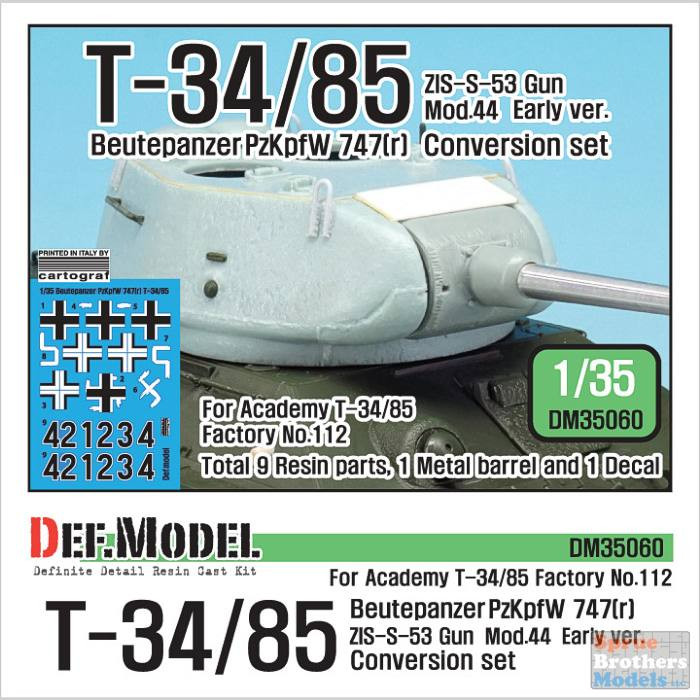 DEFDM35060 1:35 DEF Model T-34/85 Beutepanzer PzKpfW 747(r