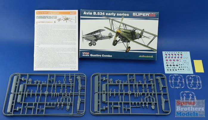 EDU04451 1:144 Eduard Avia B.534 Early Series Quattro Combo