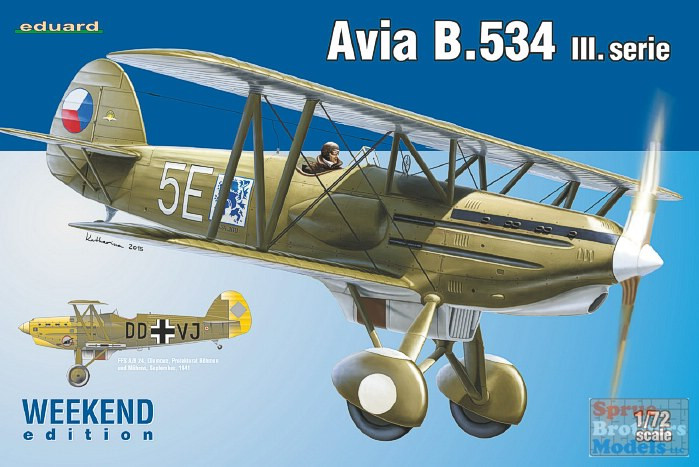 EDU07429 1:72 Eduard Avia B.534 III.serie - Sprue Brothers Models LLC