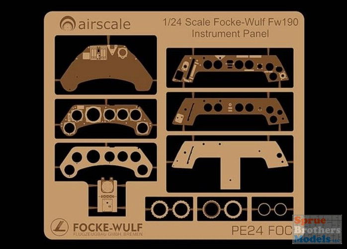 ASCPE24FOC 1:24 Airscale Instrument Panel Upgrade - Focke-Wulf