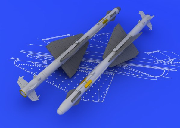 EDU648090 1:48 Eduard Brassin R-23T / AA-7 Apex Missile Set