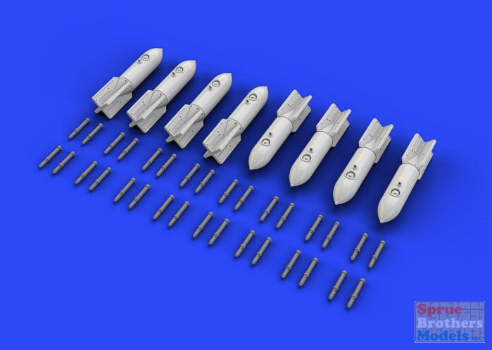 EDU672115 1:72 Eduard Brassin SC 50 German WW2 Bomb Set (8 pcs