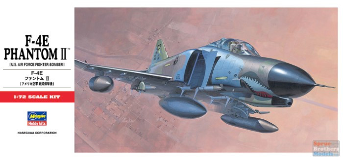HAS00332 1:72 Hasegawa F-4E Phantom II - Sprue Brothers Models LLC