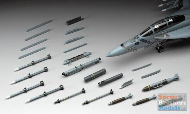 HAS36117 1:48 Hasegawa Aircraft Weapons Set E - US Air to Air