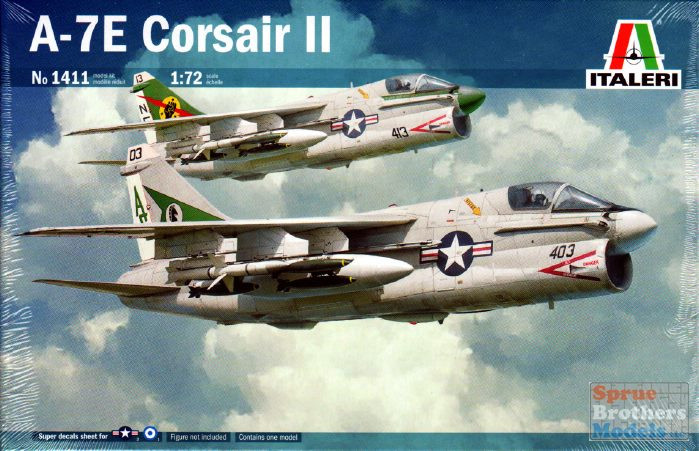 ITA1411 1:72 Italeri A-7E Corsair II - Sprue Brothers Models LLC